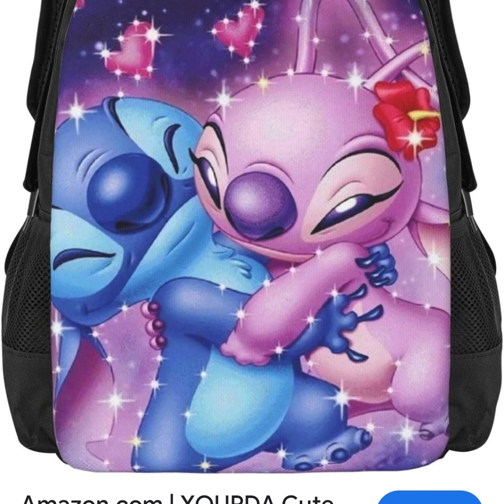 Disney Cartoon Character Bag Pink and Blue